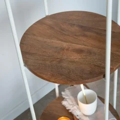 Made in Meubles Lampe sur pied en métal et jute Estelle