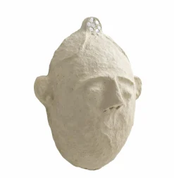 Made in Meubles Masque ovale en papier mâché Antoine