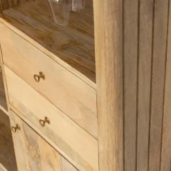 Made in Meubles Meuble bar en angle bois de manguier Lou
