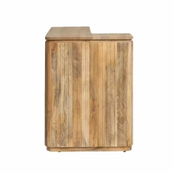 Made in Meubles Meuble bar en angle bois de manguier Lou