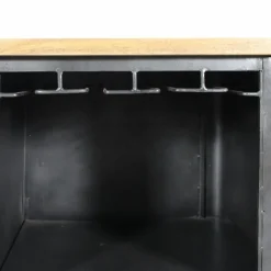 Made in Meubles Meuble bar en angle en métal Locker