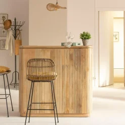 Made in Meubles Meuble bar en bois de manguier Lou