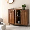 Made in Meubles Meuble bar en bois de manguier Elio