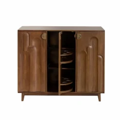 Made in Meubles Meuble bar en bois de manguier Elio