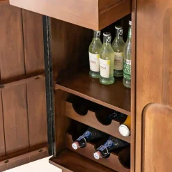 Made in Meubles Meuble bar en bois de manguier Elio
