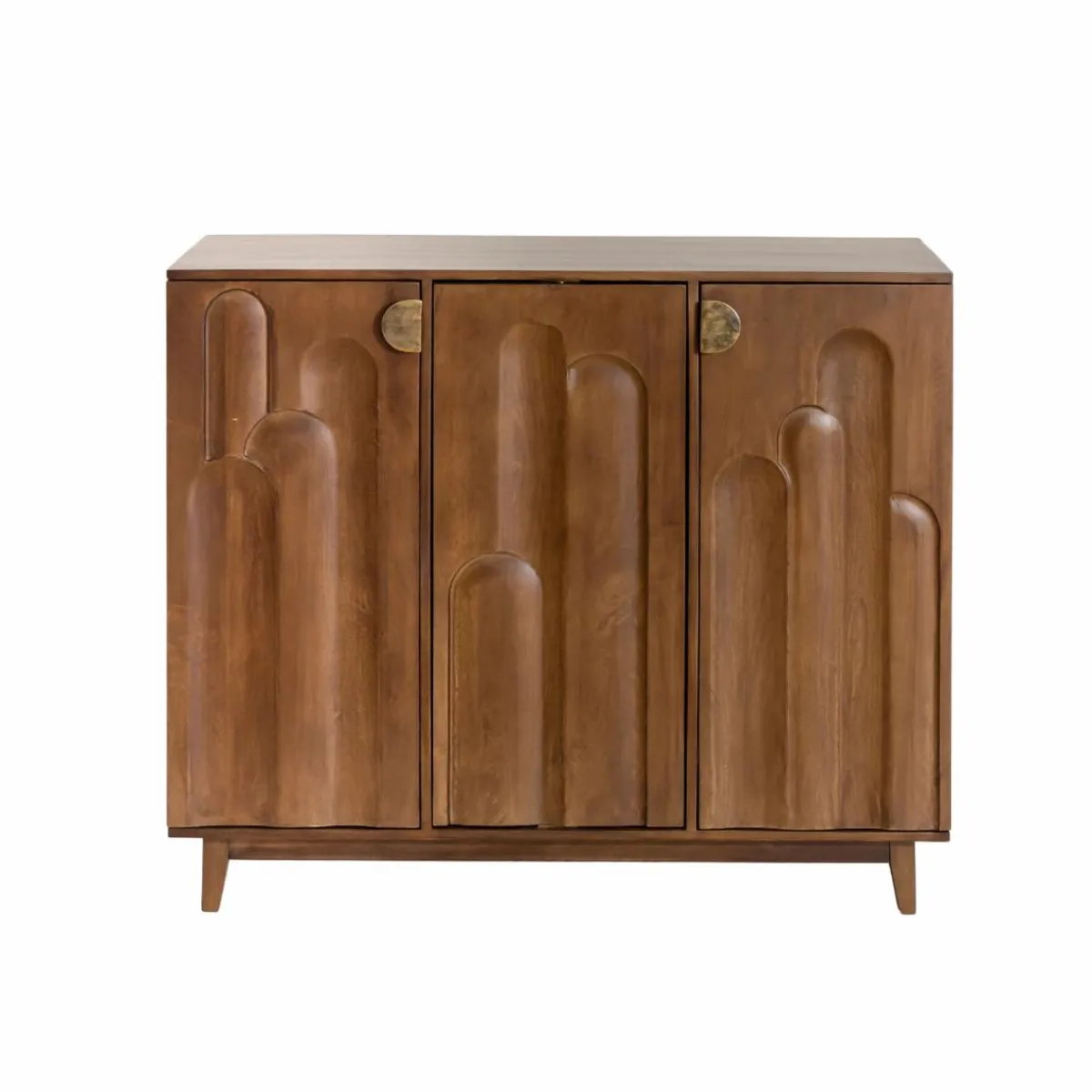 Made in Meubles Meuble bar en bois de manguier Elio