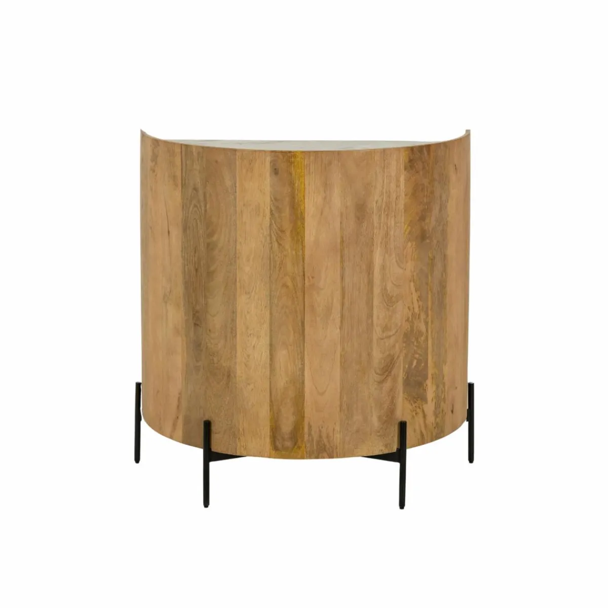 Made in Meubles Meuble bar en bois de manguier et marbre Adler