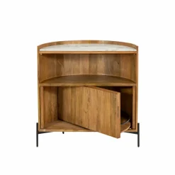 Made in Meubles Meuble bar en bois de manguier et marbre Adler