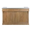 Made in Meubles Meuble bar en bois recyclé 180 cm Garance