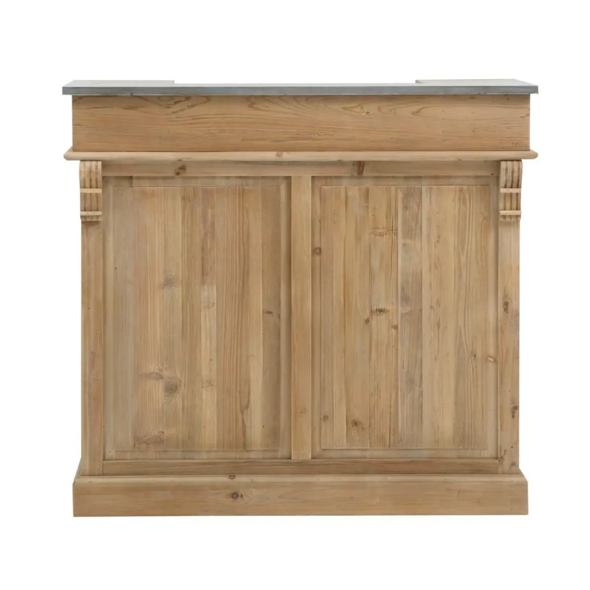 Made in Meubles Meuble bar en bois recyclé 120cm Garance