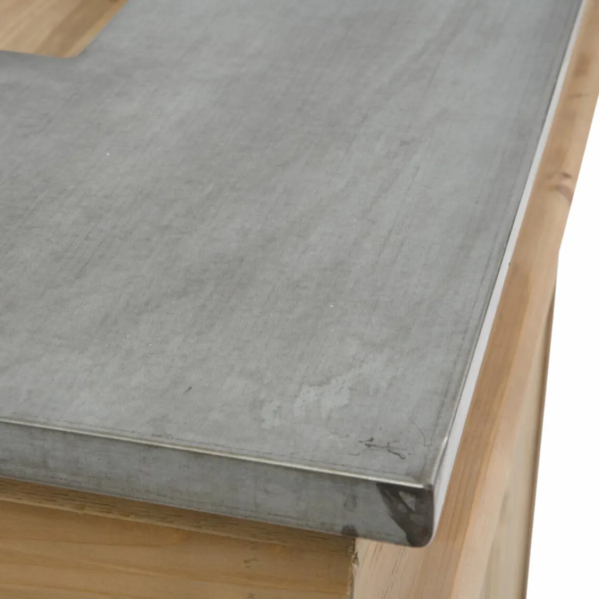 Made in Meubles Meuble bar en bois recyclé 120cm Garance
