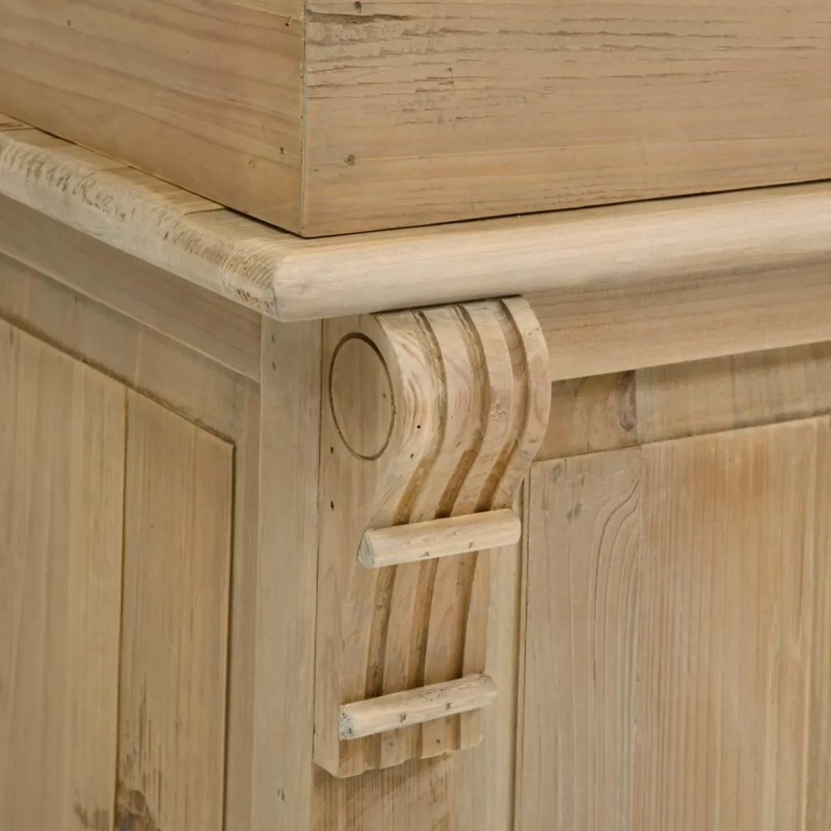 Made in Meubles Meuble bar en bois recyclé 120cm Garance