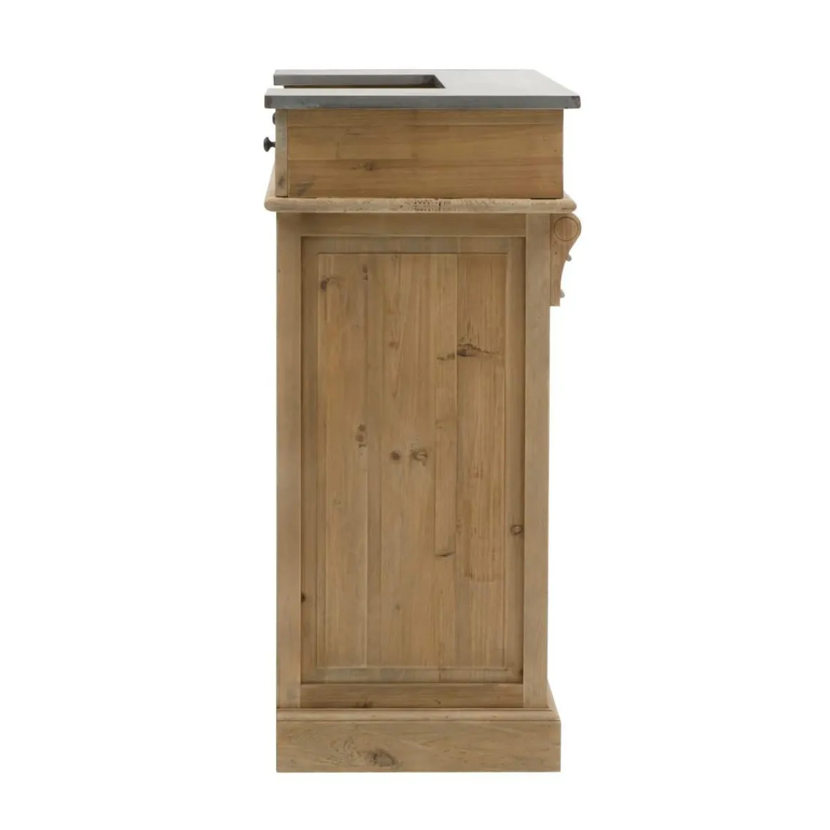 Made in Meubles Meuble bar en bois recyclé 120cm Garance