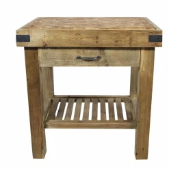 Made in Meubles Meuble bas cuisine en bois recyclé Garance