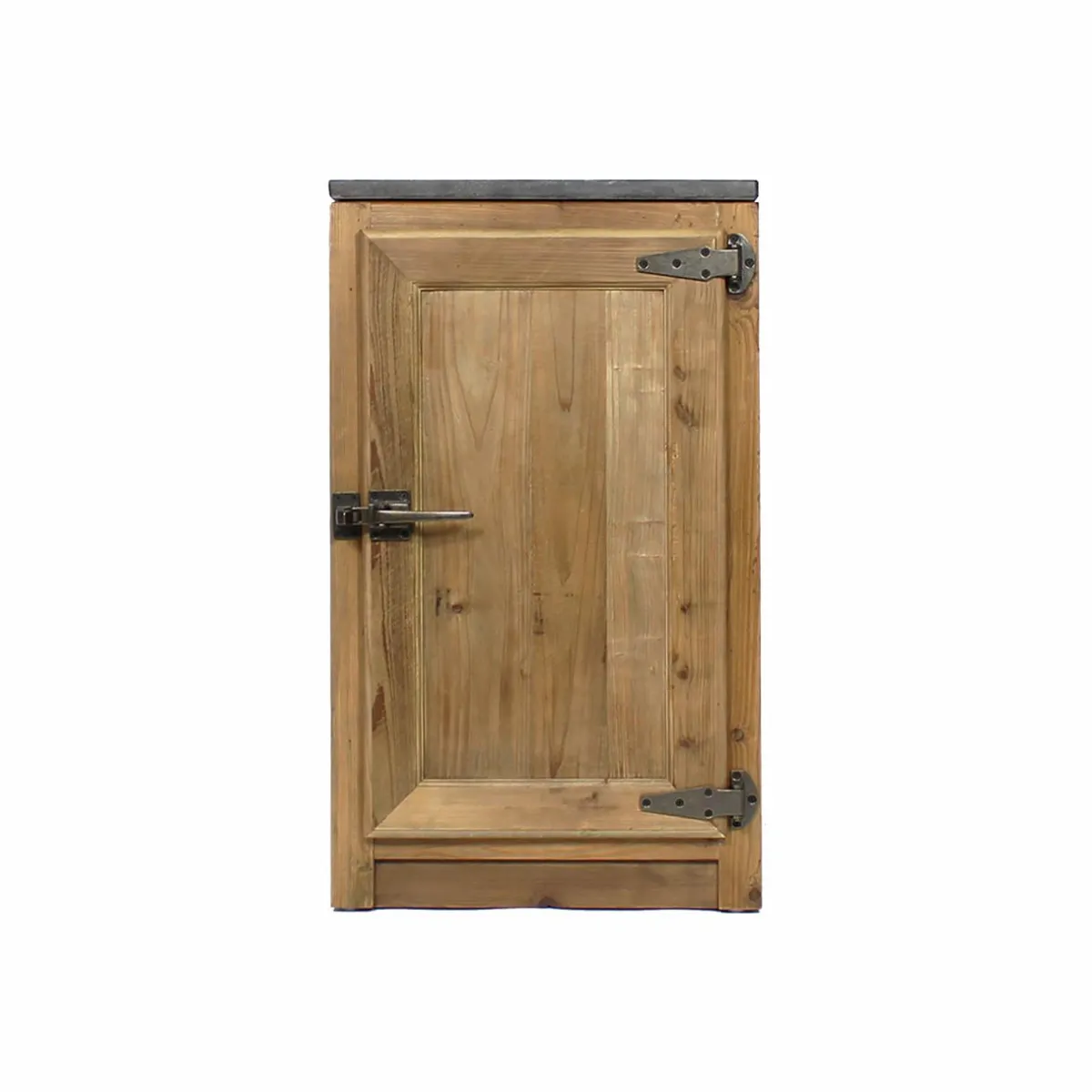 Made in Meubles Meuble bas de cuisine 1 porte poignées frigo Champêtre