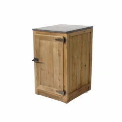 Made in Meubles Meuble bas de cuisine 1 porte poignées frigo Champêtre