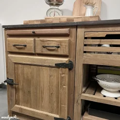 Made in Meubles Meuble bas de cuisine 2 tiroirs, 1 porte - Champêtre