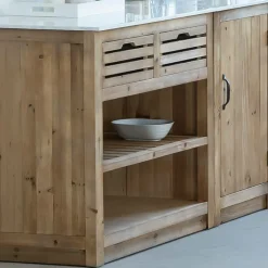 Made in Meubles Meuble bas de cuisine 2 tiroirs + 1 étagère Epure