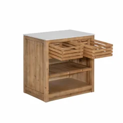 Made in Meubles Meuble bas de cuisine 2 tiroirs + 1 étagère Epure