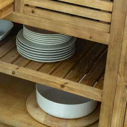 Made in Meubles Meuble bas de cuisine 2 tiroirs + 1 étagère Epure