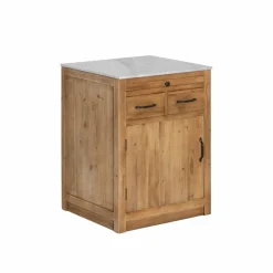 Made in Meubles Meuble bas de cuisine 2 tiroirs, 1 porte Epure