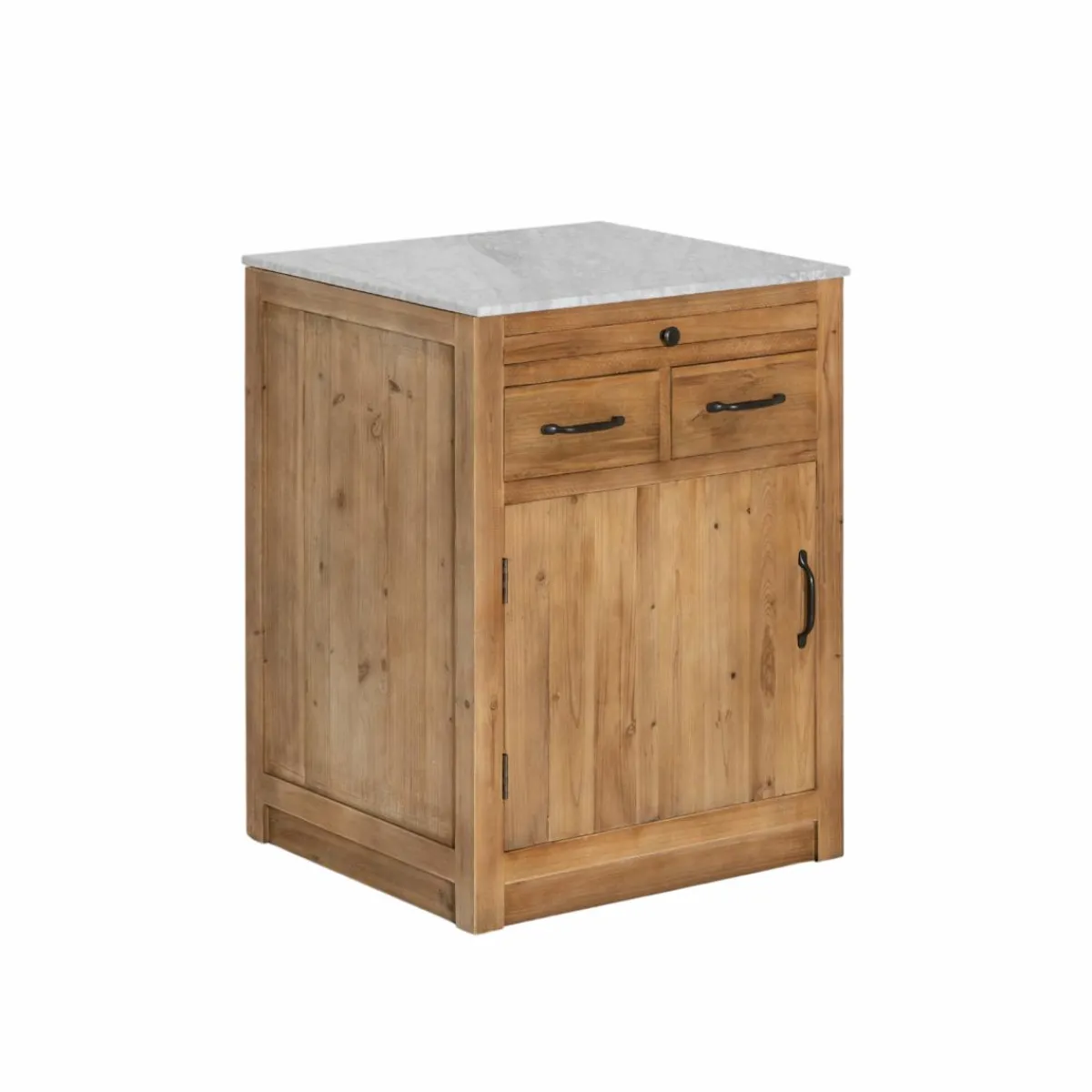 Made in Meubles Meuble bas de cuisine 2 tiroirs, 1 porte Epure