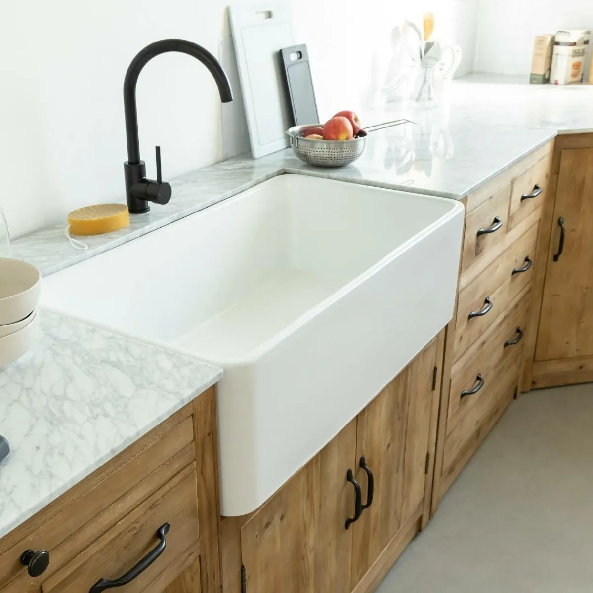 Made in Meubles Meuble bas de cuisine avec évier Epure