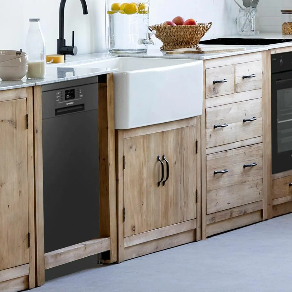 Made in Meubles Meuble bas de cuisine avec évier Epure