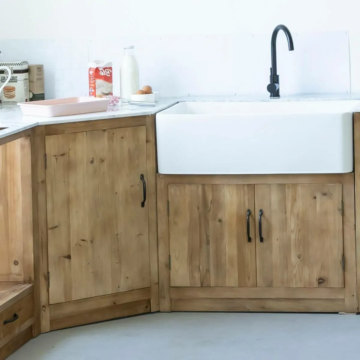 Made in Meubles Meuble bas de cuisine avec évier Epure