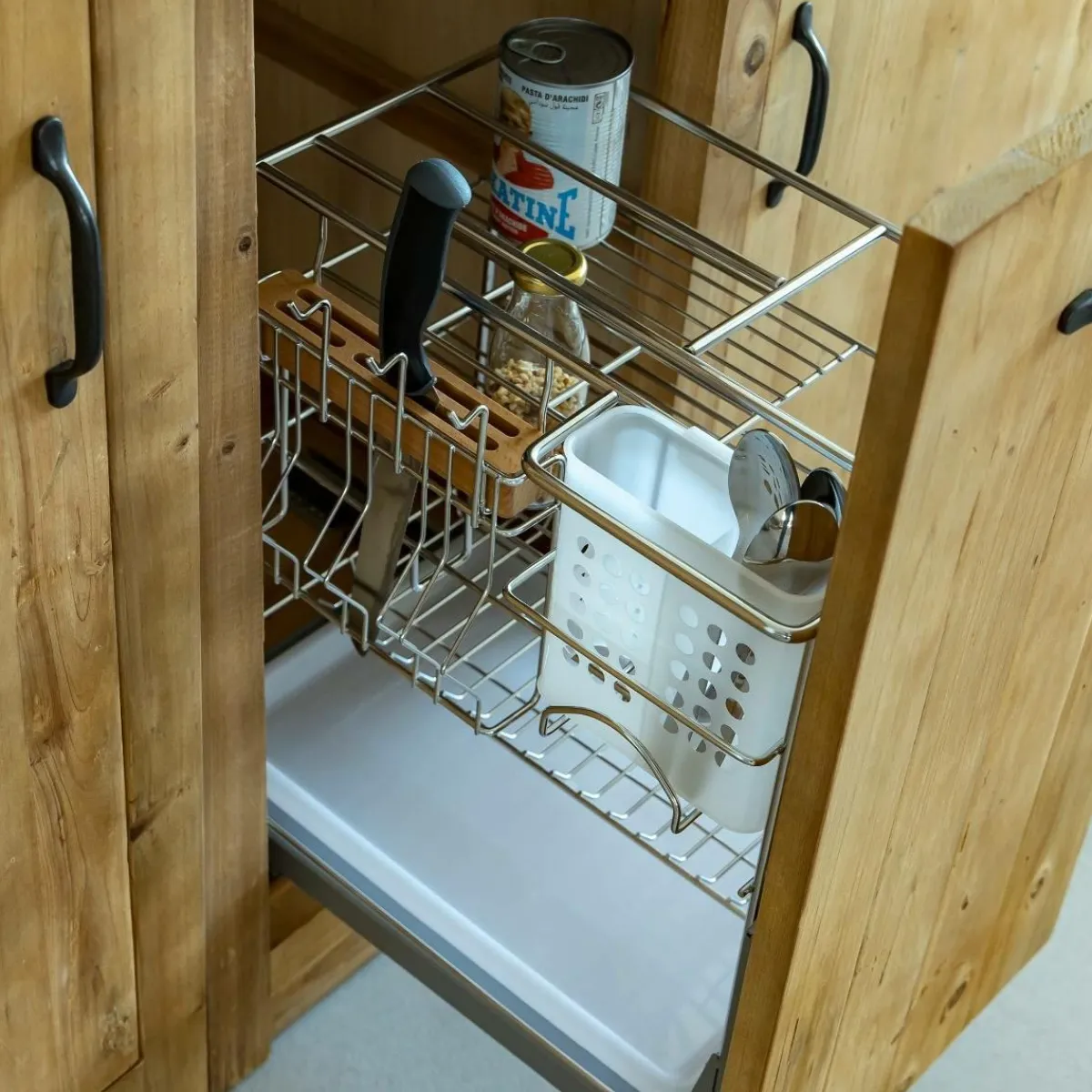 Made in Meubles Meuble bas de cuisine avec tiroir coulissant Epure