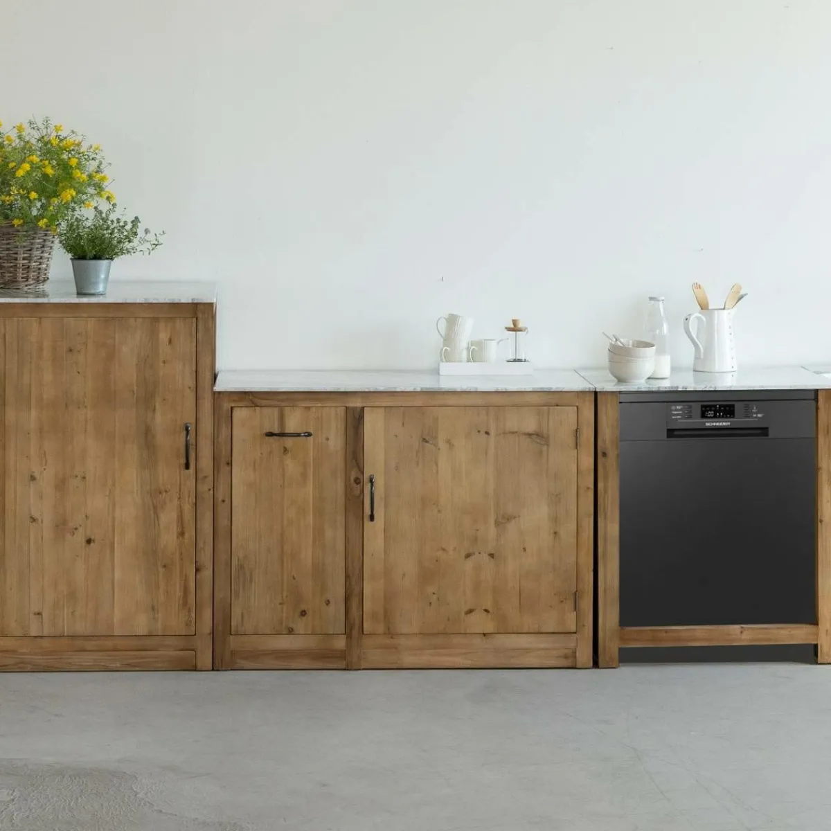 Made in Meubles Meuble bas de cuisine avec tiroir coulissant Epure