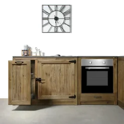 Made in Meubles Meuble bas de cuisine avec tiroir coulissant Champêtre