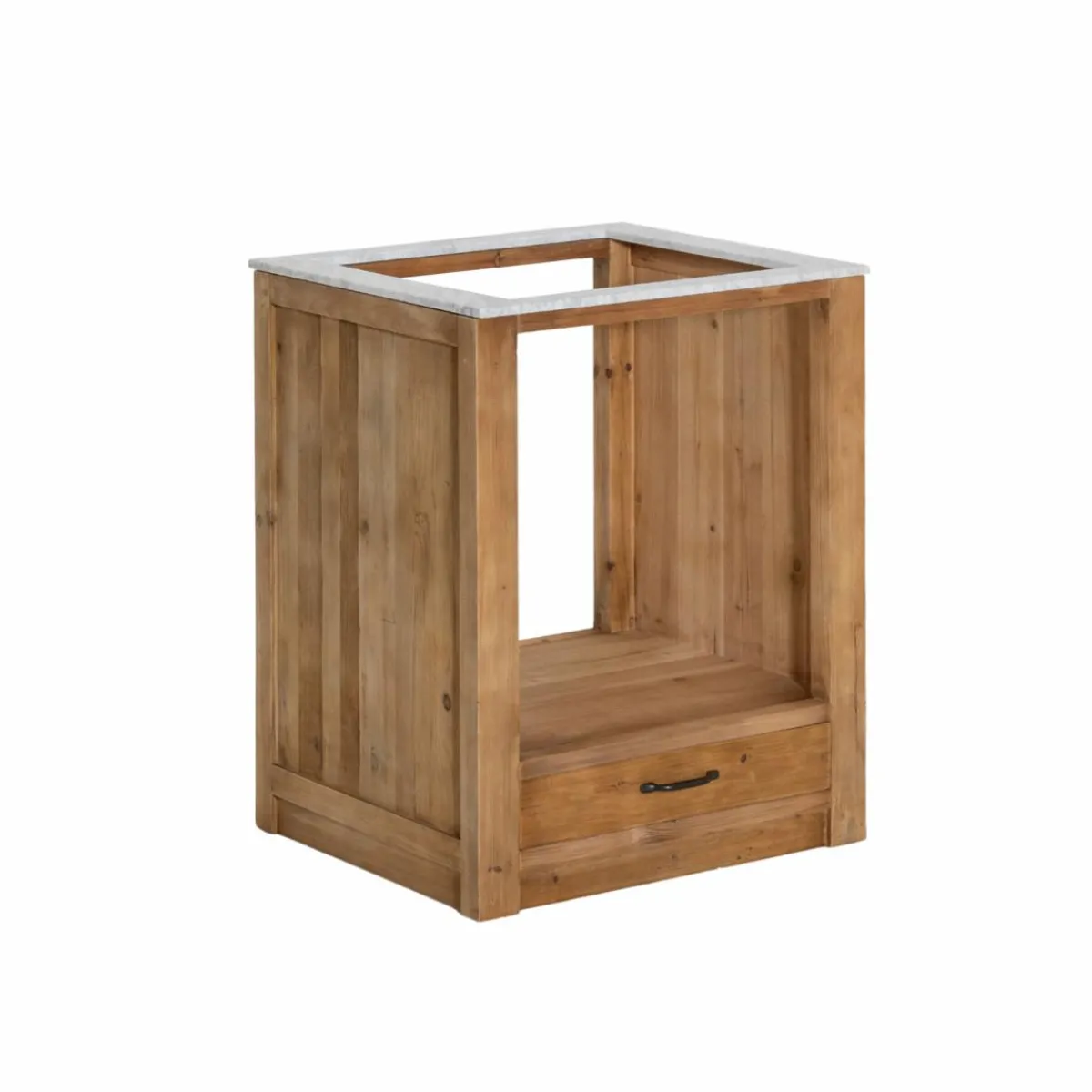 Made in Meubles Meuble bas de cuisine pour four et plaques de cuisson Epure