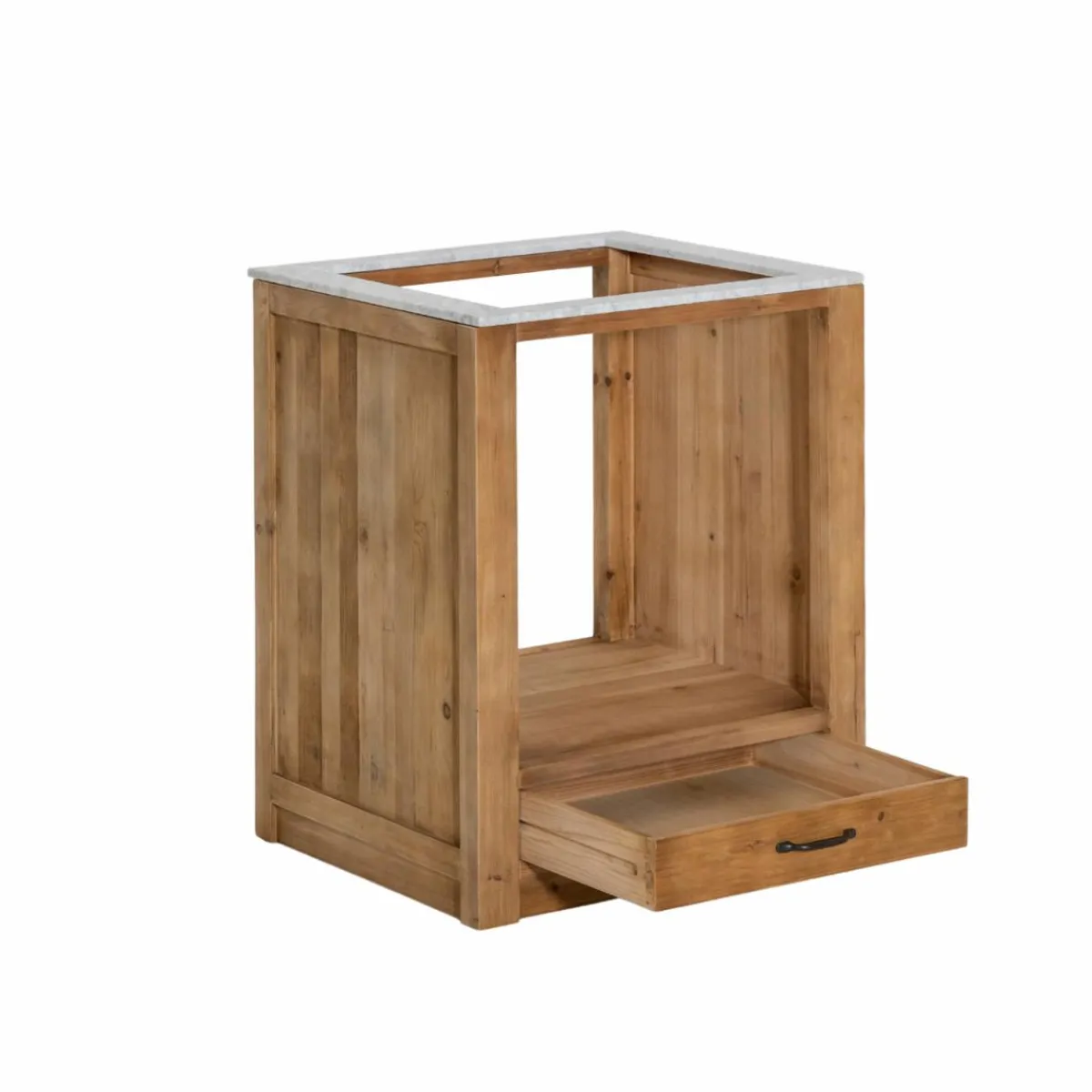 Made in Meubles Meuble bas de cuisine pour four et plaques de cuisson Epure