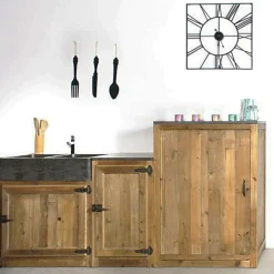 Made in Meubles Meuble bas de cuisine style buffet haut Champêtre