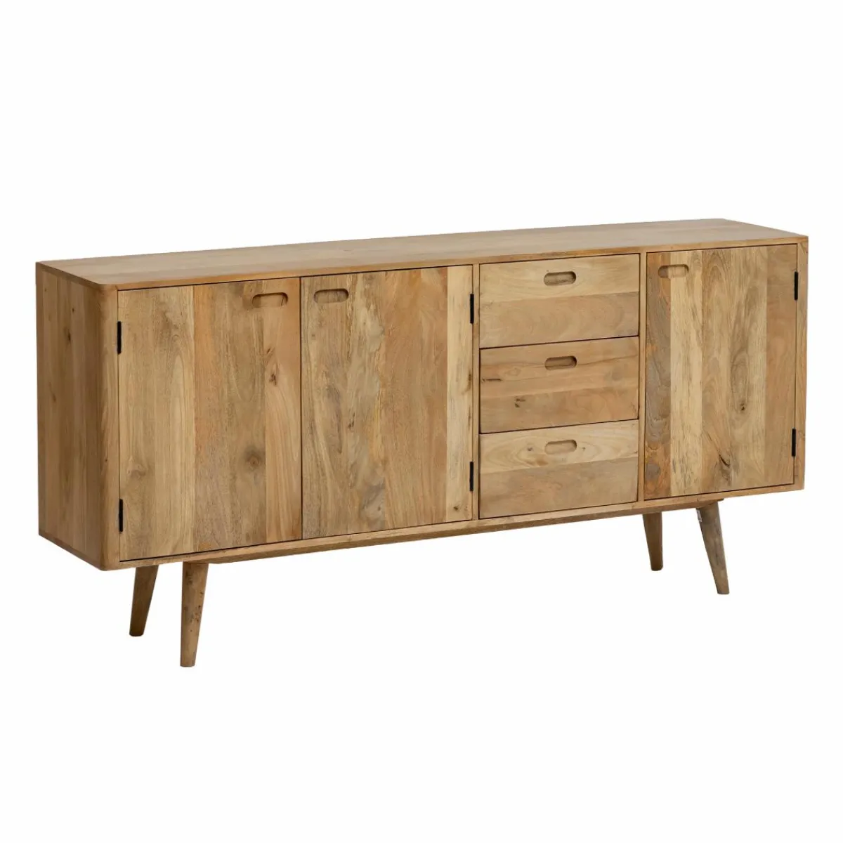 Made in Meubles Meuble sous vasque en bois de manguier Rowene