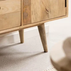 Made in Meubles Meuble sous vasque en bois de manguier Rowene