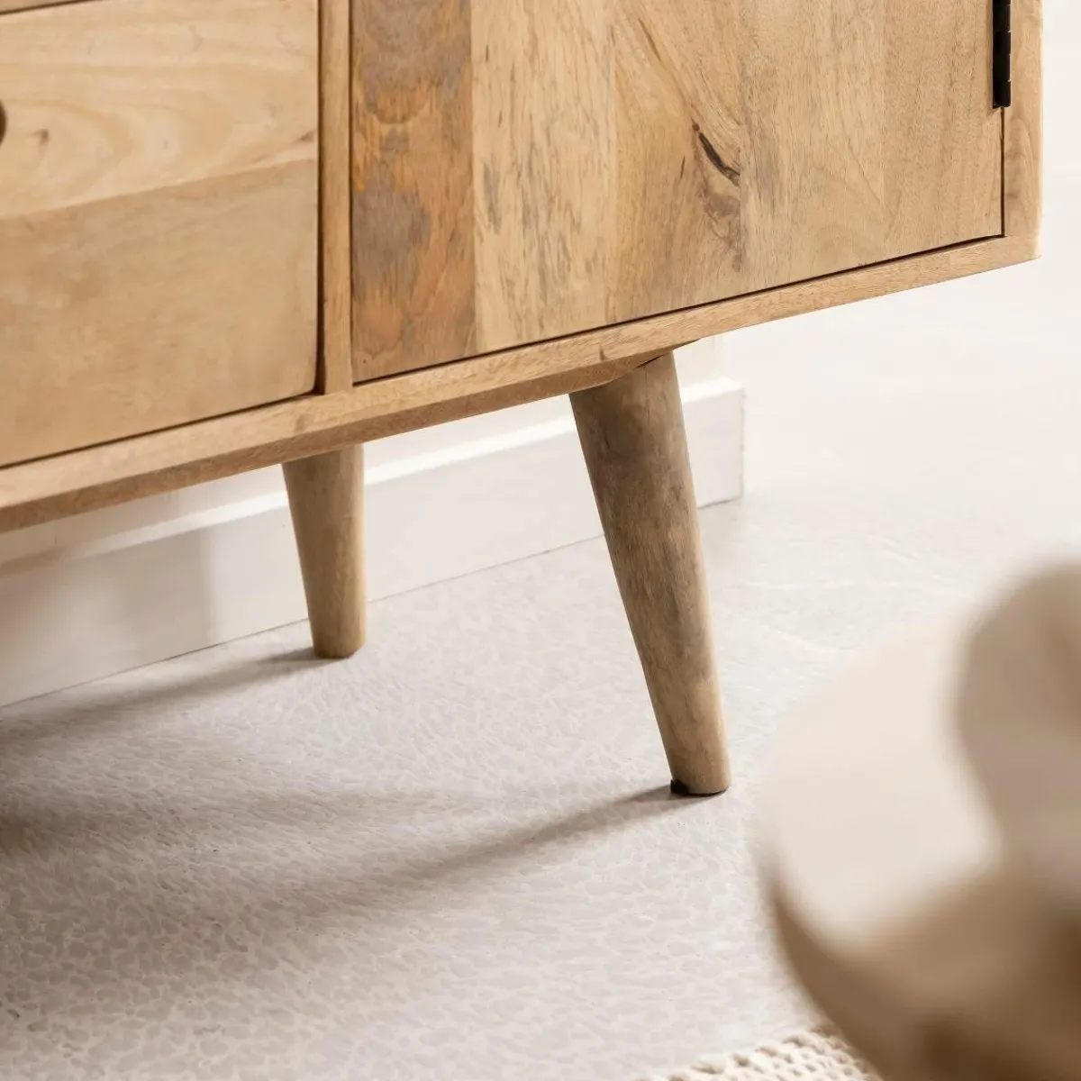 Made in Meubles Meuble sous vasque en bois de manguier Rowene