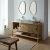 Made in Meubles Meuble sous vasque en bois de manguier 145 cm Nour