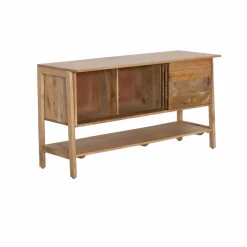 Made in Meubles Meuble sous vasque en bois de manguier 145 cm Nour