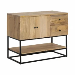 Made in Meubles Meuble sous vasque en bois de manguier Miguel