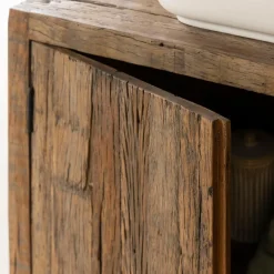 Made in Meubles Meuble sous vasque en bois recyclé Adrienne