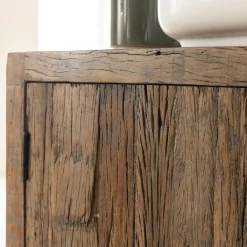 Made in Meubles Meuble sous vasque en bois recyclé Adrienne