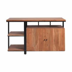 Made in Meubles Meuble sous vasque en bois d'acacia et métal Jacob