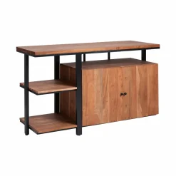 Made in Meubles Meuble sous vasque en bois d'acacia et métal Jacob