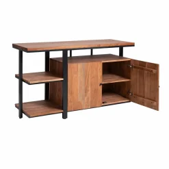 Made in Meubles Meuble sous vasque en bois d'acacia et métal Jacob