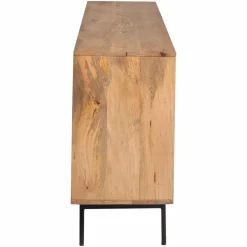 Made in Meubles Meuble sous vasque en bois de manguier Léandro