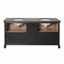 Made in Meubles Meuble sous vasque en bois recyclé Valérien
