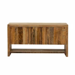 Made in Meubles Meuble sous vasque en bois recyclé Naël