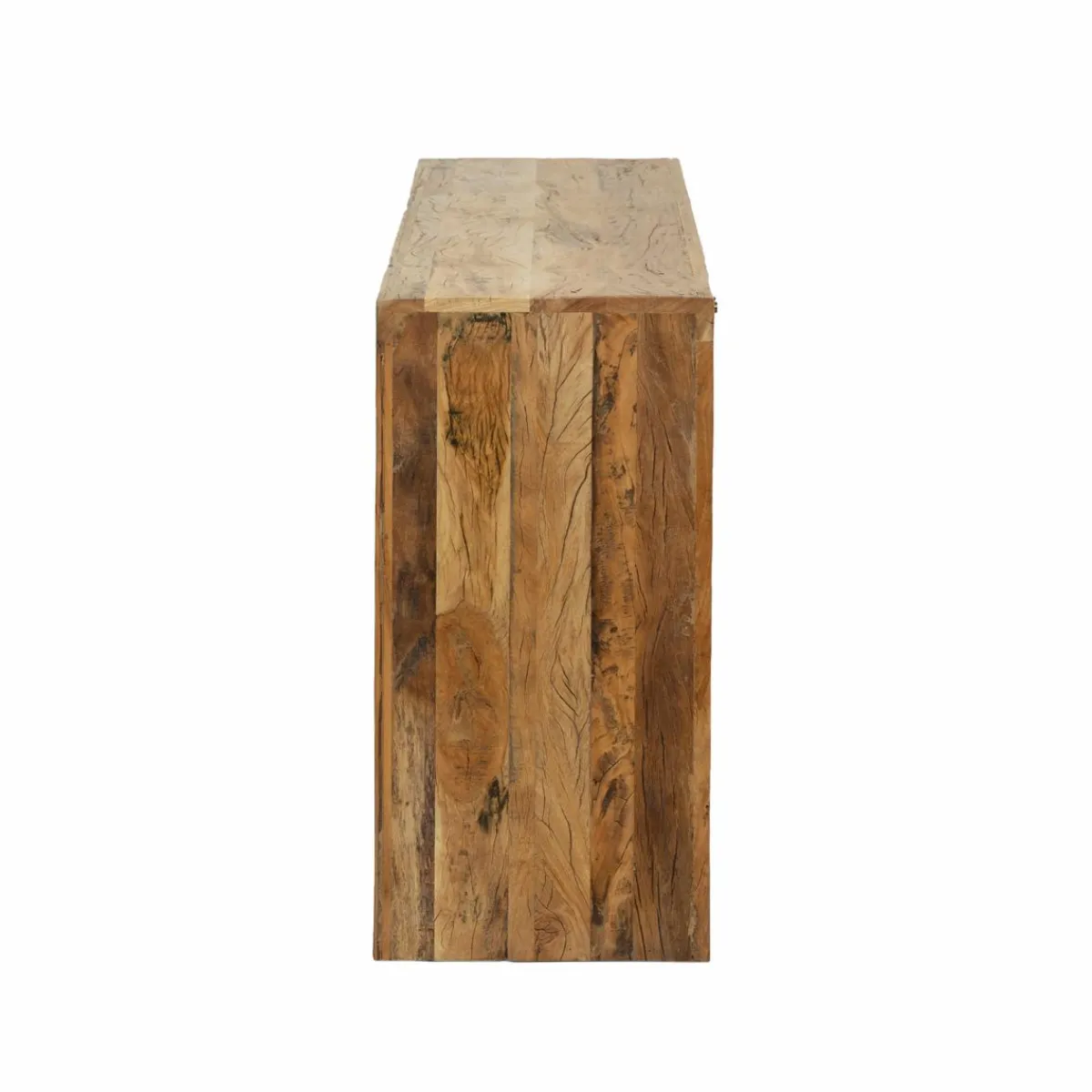 Made in Meubles Meuble sous vasque en bois recyclé Naël